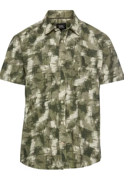 Camel Active miesten kauluspaita, 409274-5S74-34 Vihreä Kuosi