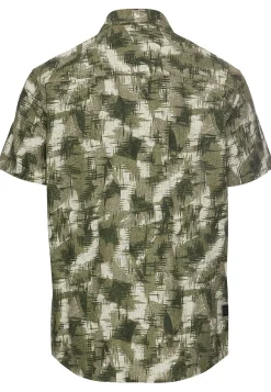 Camel Active miesten kauluspaita, 409274-5S74-34 Vihreä Kuosi