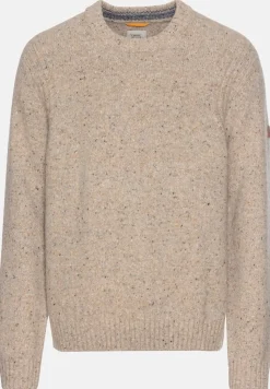 Camel Active Miesten Neulepusero, DONEGAL KNIT Luonnonvalkoinen