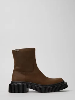 Camper naisten saappaat CRAZYHORSE OLEO/PIX BERLIN, tummanruskea