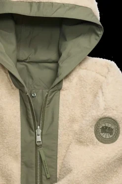 Canada Goose naisten fleecetakki ALBERNI REVERSIBLE FLEECE BOMBER, vihreä