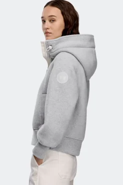 Canada Goose naisten fleecetakki CHILLIWALK FLEECE BOMBER, vaaleanharmaa