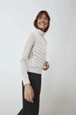 Canada Goose Naisten Kevytuntuvatakki, HYBRIDGE KNIT JACKET Luonnonvalkoinen