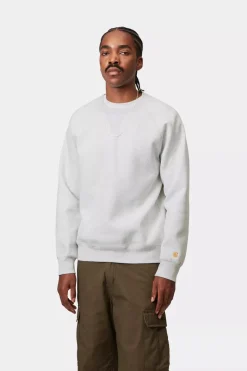 Carhartt miesten collegepaita Chase Sweatshirt, vaaleanharmaa