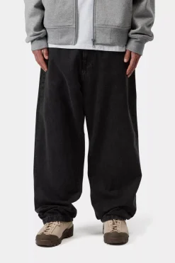 Carhartt miesten farkut Landon Jeans 'Robertson' Denim, hiilenmusta