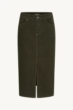 Claire naisten hame, NEDDA SAMETTIHAME Armeijanvihreä