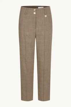 Claire Naisten Housut THERESE HOUSU Ruskea Ruutu