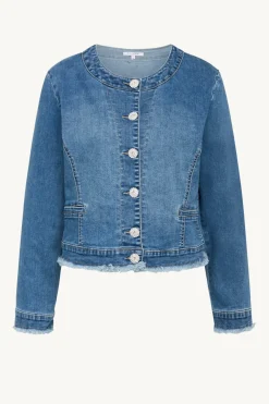 Claire Naisten Jakku ELDA DENIM CHANEL JACKET Indigo