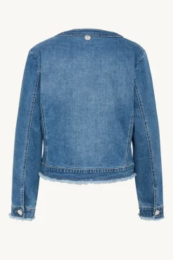 Claire Naisten Jakku ELDA DENIM CHANEL JACKET Indigo