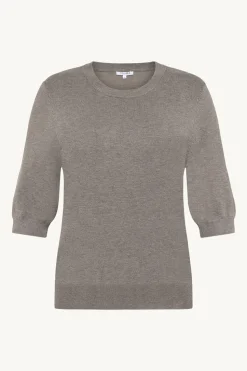 Claire naisten neulepusero Putri, ruskeanharmaa