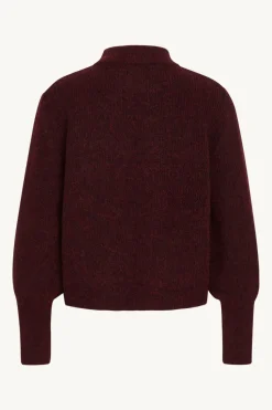 Claire Naisten Neuletakki CHELSEA Viininpunainen