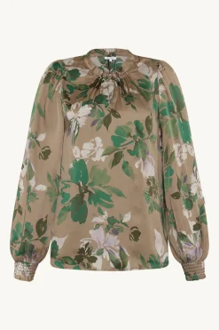 Claire naisten pusero, RAQUEL BLOUSE Ruskea Kuosi