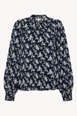 Claire naisten pusero, RAQUEL BLOUSE Sininen Kuosi