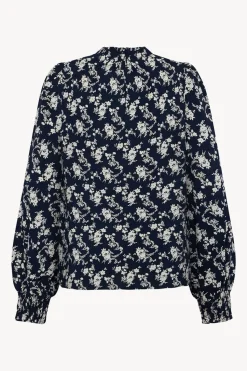 Claire naisten pusero, RAQUEL BLOUSE Sininen Kuosi