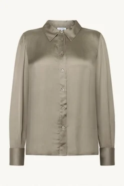 Claire Naisten Pusero, RHONA SHIRT Ruskeanharmaa