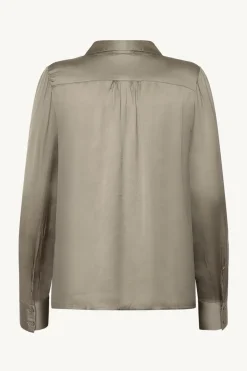 Claire Naisten Pusero, RHONA SHIRT Ruskeanharmaa