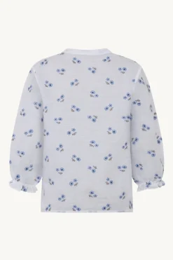 Claire naisten pusero, RIKKELIZA BLOUSE Sininen Kuosi