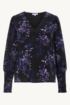 Claire Naisten Pusero RIYAN BLOUSE Musta Kuosi