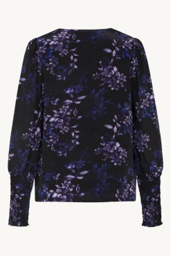 Claire Naisten Pusero RIYAN BLOUSE Musta Kuosi