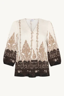 Claire naisten pusero, ROSINE SHIRT Musta Kuosi