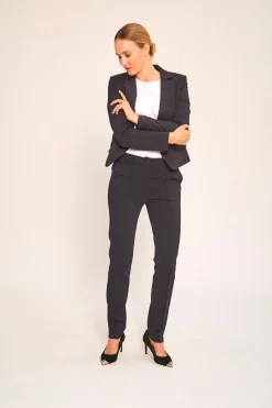 Claire Naisten Teja Housut CLAIRE JERSEYHOUSU Tummansininen