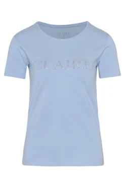 Claire, Naisten T-Paita, Allison Logo T-Paita Vaaleansininen