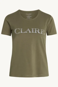 Claire, Naisten T-Paita, Allison Logo T-Paita Tummanvihreä