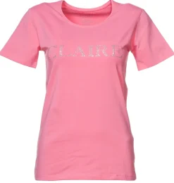 Claire Naisten T-paita, Logo Pinkki