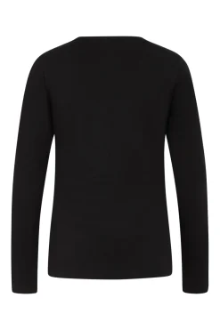 Claire naisten trikoopaita, AMY LS Musta