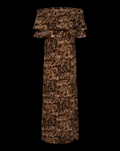 COPENHAGEN MUSE naisten mekko, KIRA DRESS Ruskea Kuosi