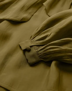 COPENHAGEN MUSE naisten pusero, TILLY BLOUSE Armeijanvihreä