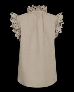 COPENHAGEN MUSE naisten toppi, NATULI SHIRT Ruskeanharmaa