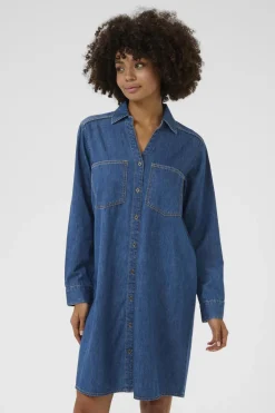 Culture mekko K-CUmola Arpa Dress, Dark Blue Wash