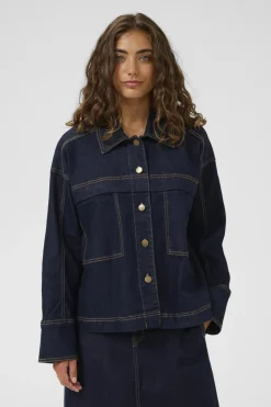 Culture naisten farkkutakki Cumoya Bobbie Jacket, Rinse Wash