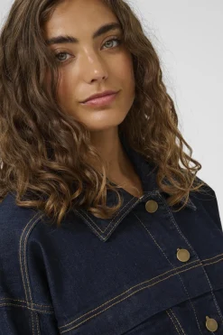 Culture naisten farkkutakki Cumoya Bobbie Jacket, Rinse Wash