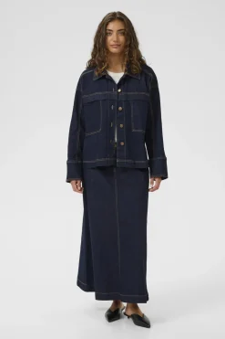 Culture naisten farkkutakki Cumoya Bobbie Jacket, Rinse Wash