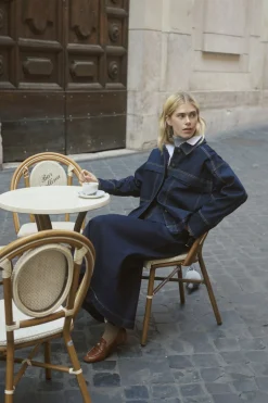 Culture naisten farkkutakki Cumoya Bobbie Jacket, Rinse Wash