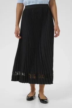 Culture naisten hame CUSIGGY BETTY LACE SKIRT, musta
