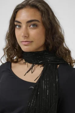 Culture naisten huivi CUBLING SCARF, musta