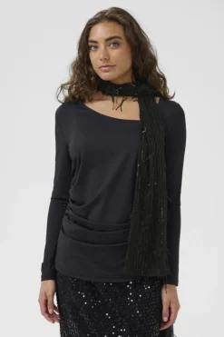 Culture naisten huivi CUBLING SCARF, musta