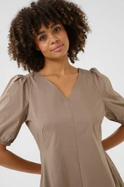 CULTURE, Naisten Mekko, ANTOINETT SS DRESS Pinebark