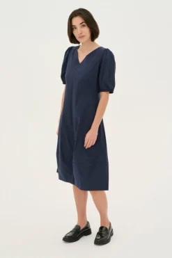 CULTURE, Naisten Mekko, ANTOINETT SS DRESS Blue Iris