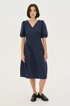 CULTURE, Naisten Mekko, ANTOINETT SS DRESS Blue Iris