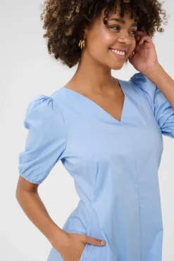 CULTURE, Naisten Mekko, ANTOINETT SS DRESS Forever Blue