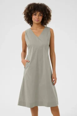 Culture naisten mekko, CUNOVI ANTOINETT SLEEVELESS DRESS Seagrass