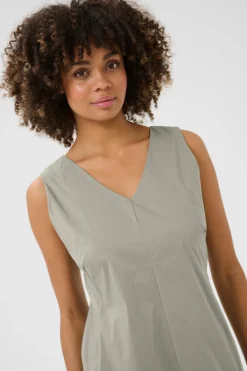 Culture naisten mekko, CUNOVI ANTOINETT SLEEVELESS DRESS Seagrass