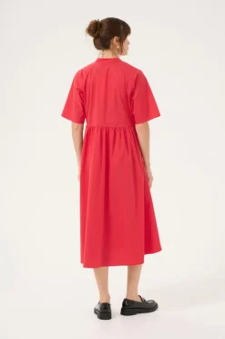 Culture naisten mekko, CUZETA ANTOINETT DRESS Fiery Red