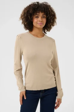 Culture naisten neulepusero, CUANNEMETTE PULLOVER Dune