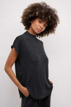 Culture naisten toppi, CUTAZ CAPSLEEVE Black/Silver