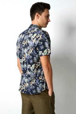 Desoto Miesten Kauluspaita, 74033-3-53 SS SHIRT Sininen Kuosi